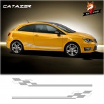 Car Sticker Car Vinyl Side Stripes Skirt Graphics Auto Stickers Decal Gloss Auto Side for Seat Leon Ateca Exeo Altea Arona Mii